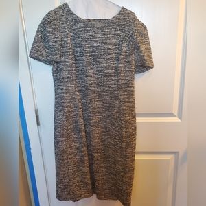 Calvin Klein Black and White Work Dress - Size 14